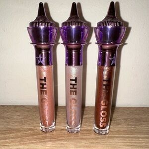 JEFFRE STAR COSMETICS THE GLOSS TRIO SORCERY IRIDESCENT THRONE & WIZARDS GLASS
